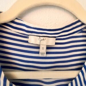 Joie Blue and White Striped Blouse